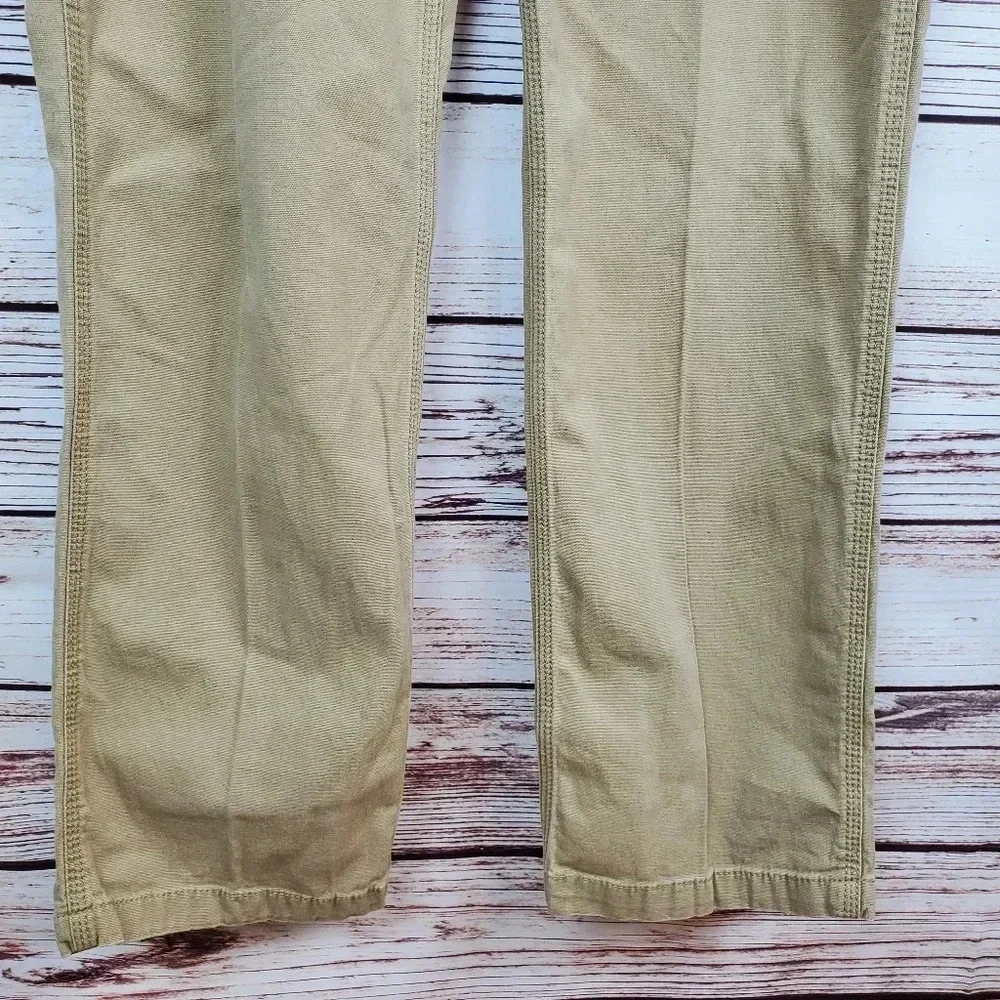 Carhartt Men's 38x34 Relaxed Fit Rigby Dungaree Tan Canvas Pants